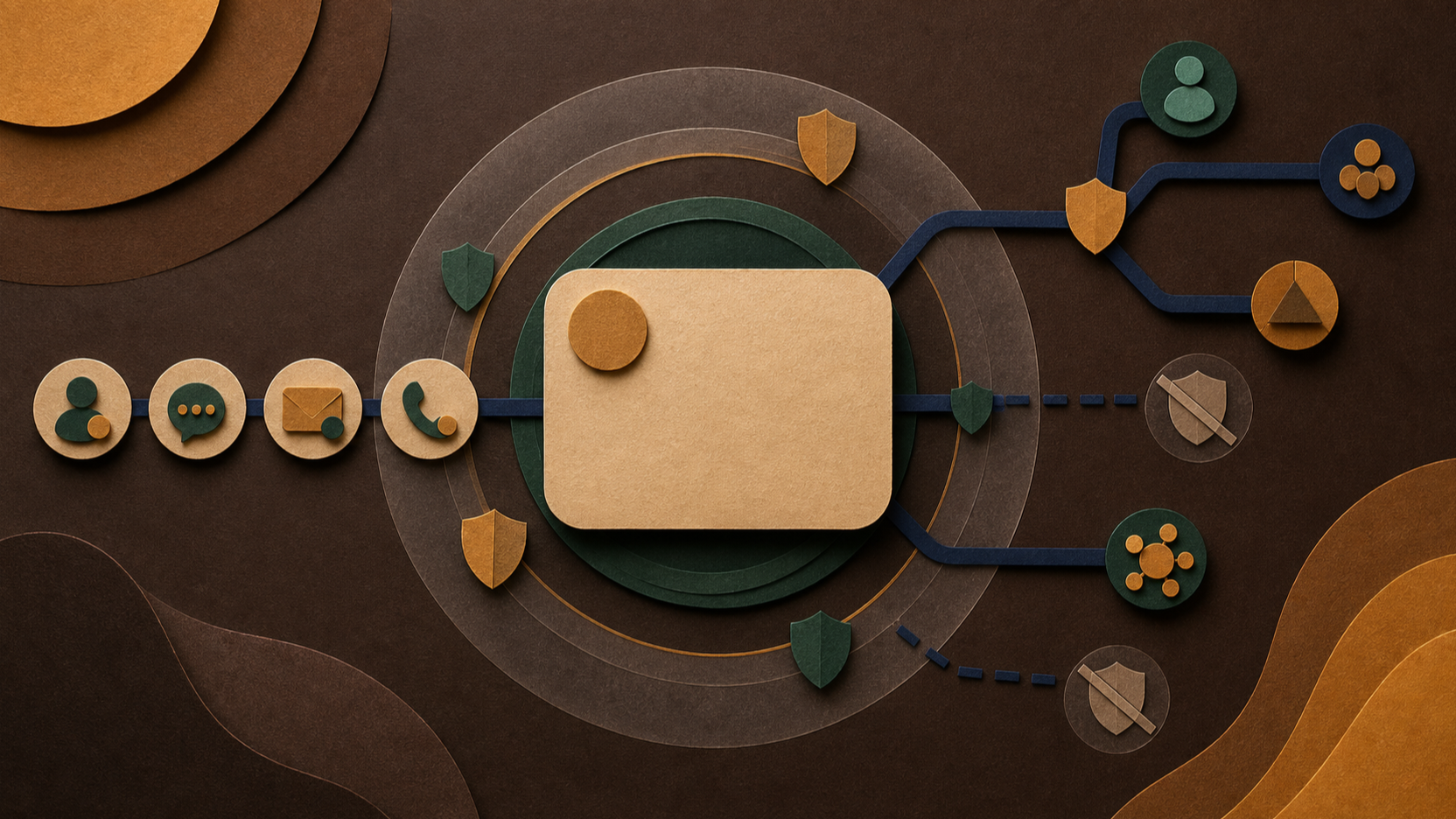 Visual temático para «Cómo conectar la IA con tu CRM: lead → tarea → seguimiento» — Visual 01