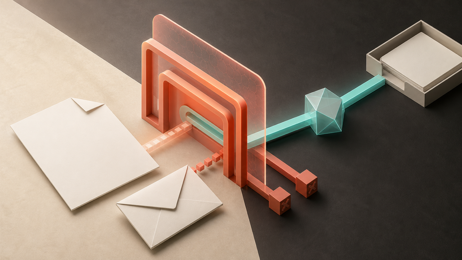 Visual temático para «Cómo conectar la IA con tus archivos, CRM, calendario y correo» — Visual 01