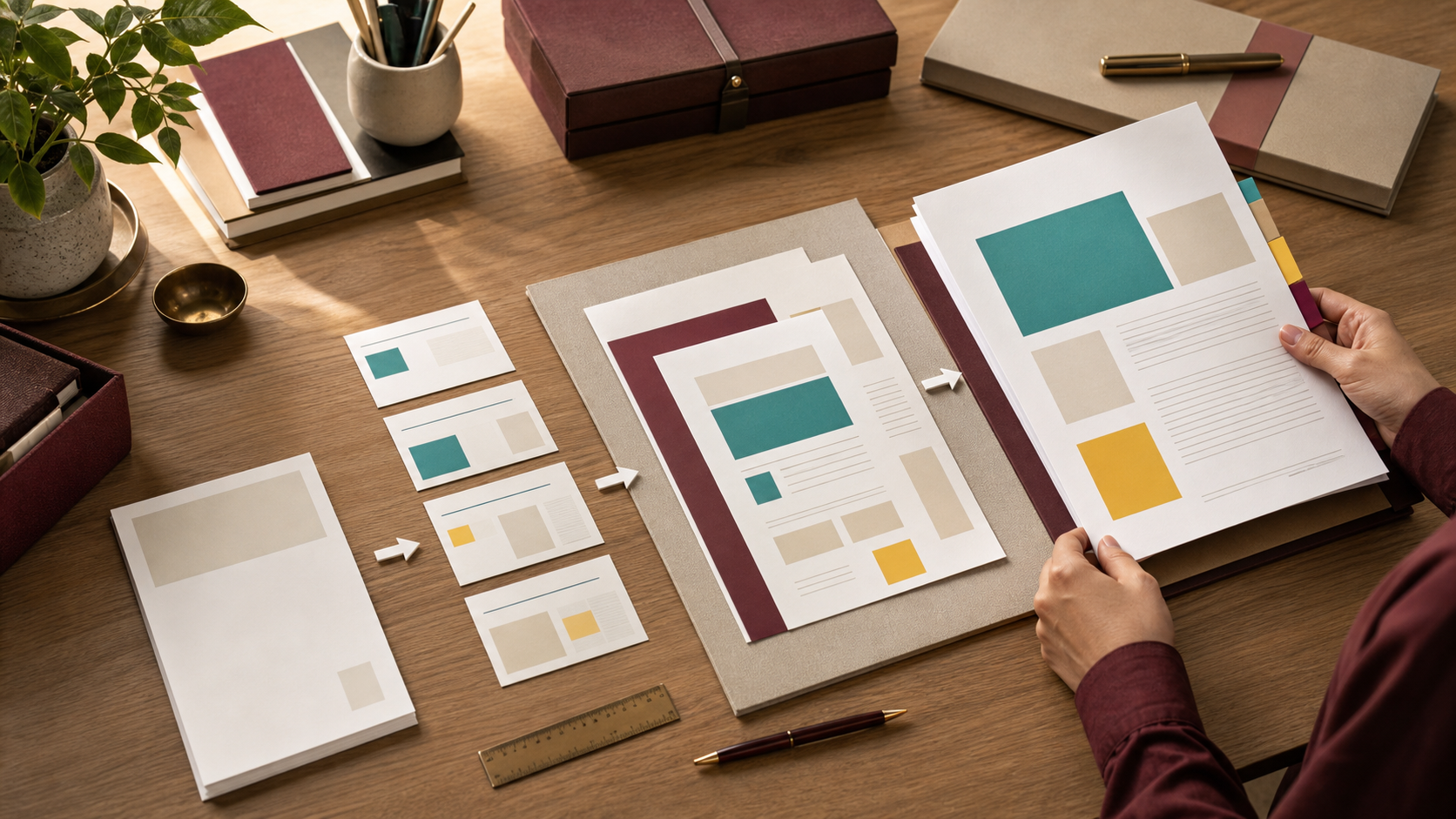 Visual temático para «Cómo usar IA para propuestas comerciales, briefings y documentos de negocio» — Portada