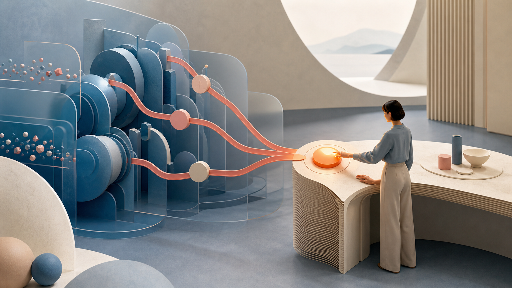Visual temático para «Cómo crear un workflow con puntos de control humano» — Portada